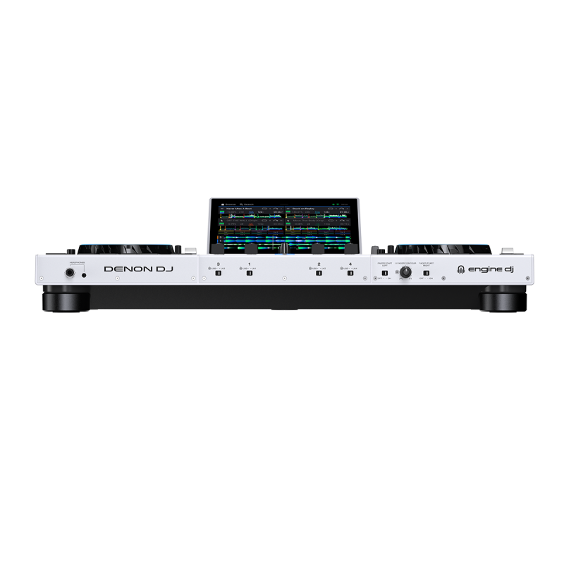 DENON DJ PRIME4+WHITE système dj tout-en-un 4 voies autonome blanc