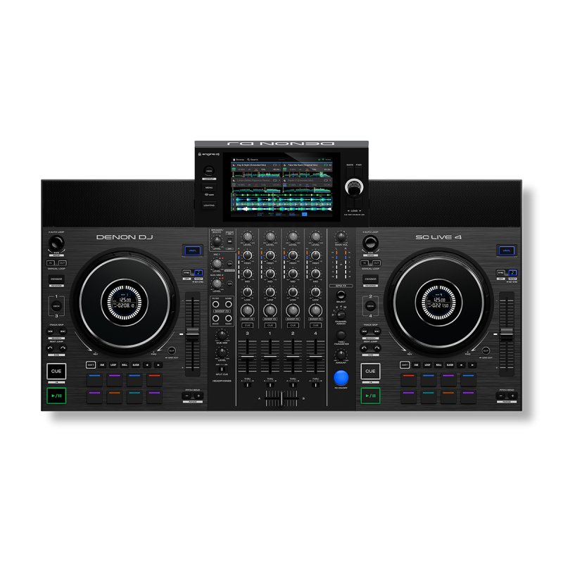 DENON DJ SCLIVE4 système dj autonome 4 voies avec écran tactile 7"