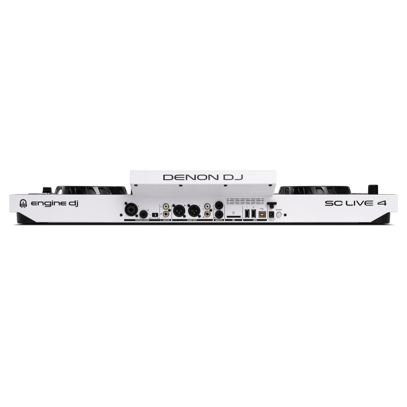 DENON DJ SCLIVE4-WH système dj autonome 4 voies avec écran tactile 7" blanc