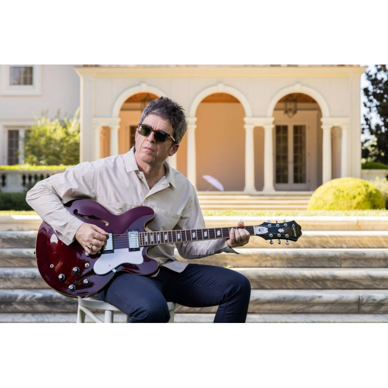 EPIPHONE Noel Gallagher Riviera Incl. Hard Case Dark Red Wine