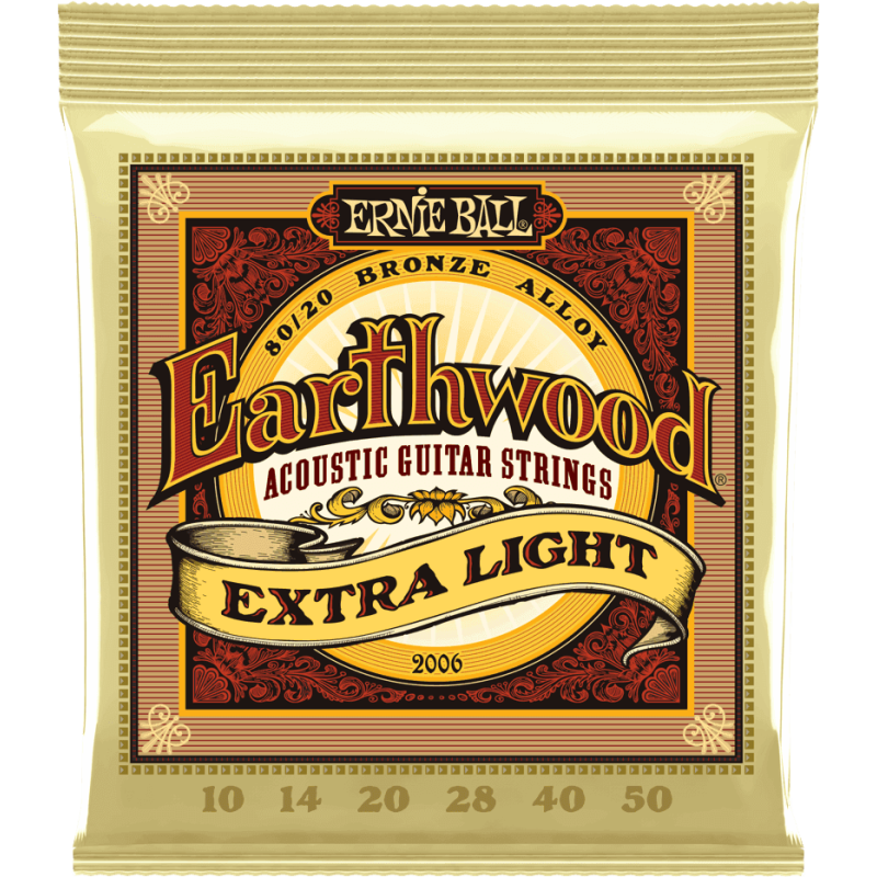 ERNIE BALL 2006 earthwood 80/20 bronze extra light 10-50