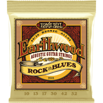 ERNIE BALL 2008 earthwood 80/20 bronze rock n blues 10-52