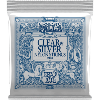 ERNIE BALL 2403 ernesto palla nylon clair-métal argenté