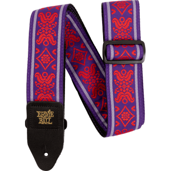 ERNIE BALL 5330 sangle jacquard royal flush red