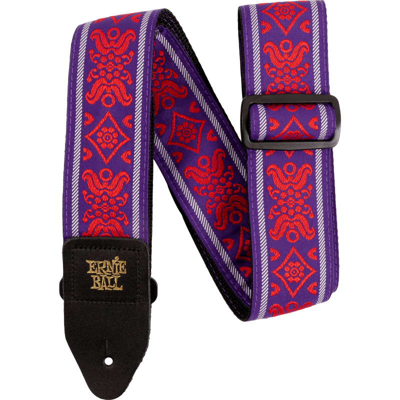 ERNIE BALL 5330 sangle jacquard royal flush red