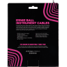 ERNIE BALL 6045 cables instrument torsades jack/jack coudé 9m blanc