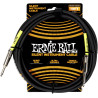 ERNIE BALL 6472 cables instrument classic silent jack/jack 3m noir