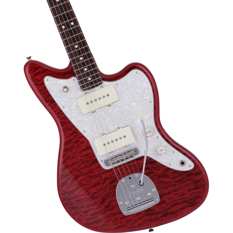 FENDER  Hybrid II Jazzmaster touche palissandre Quilt Red Beryl