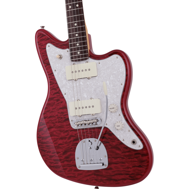 FENDER  Hybrid II Jazzmaster touche palissandre Quilt Red Beryl