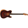 FENDER American Acoustasonic Telecaster All-Mahogany touche ebene Bourbon Burst