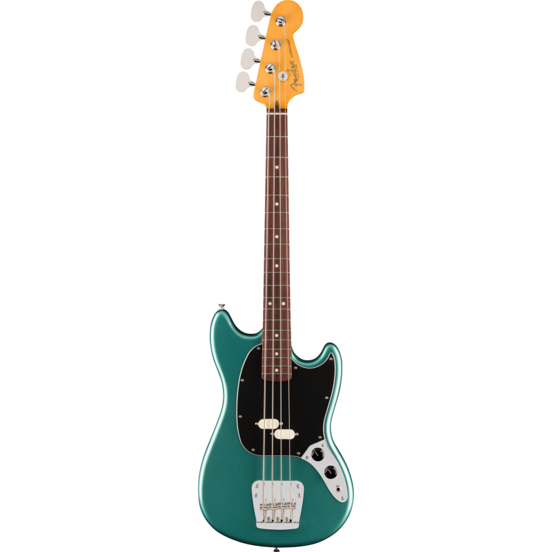 FENDER American Professional Classic Mustang Bass touche palissandre Faded Sherwood Green Metallic