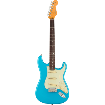 FENDER American Professional II Stratocaster touche palissandre Miami Blue - Déstockage