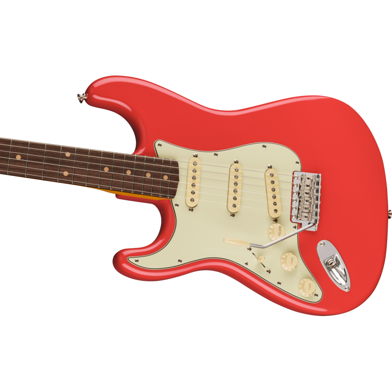 FENDER American Vintage II 1961 Stratocaster Gaucher touche palissandre Fiesta Red