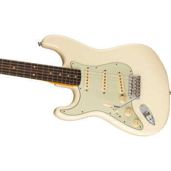 FENDER American Vintage II 1961 Stratocaster Gaucher touche palissandre Olympic White