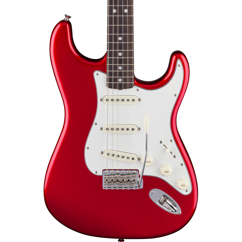 FENDER American Vintage II 1965 Stratocaster Round-Lam touche palissandre Candy Apple Red