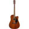FENDER CD-60SCE Dreadnought touche Noyer All-Mahogany