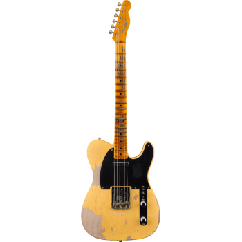 FENDER CUSTOM SHOP 1951 Nocaster Heavy Relic 1-Piece Rift Sawn Maple Neck Faded Aged Nocaster Blonde