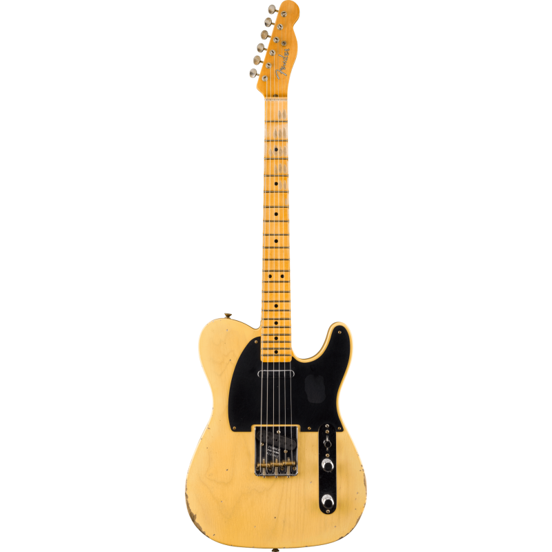 FENDER CUSTOM SHOP 1951 Nocaster Relic 1-Piece Rift Sawn Maple Neck Faded Aged Nocaster Blonde
