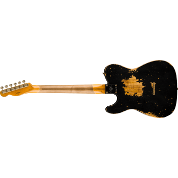 FENDER CUSTOM SHOP 1952 Telecaster Super Heavy Relic 1-Piece Quartersawn Maple Neck Aged Black