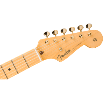 FENDER CUSTOM SHOP 1955 Stratocaster DLX Closet Classic 1-Piece Maple Neck Faded Aged Dirty White Blonde