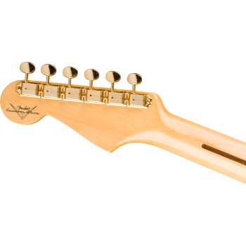 FENDER CUSTOM SHOP 1955 Stratocaster DLX Closet Classic 1-Piece Maple Neck Faded Aged Dirty White Blonde