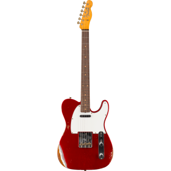FENDER CUSTOM SHOP 1961 Telecaster Heavy Relic touche palissandre Faded Aged Candy Apple Red