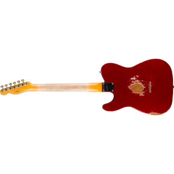 FENDER CUSTOM SHOP 1961 Telecaster Heavy Relic touche palissandre Faded Aged Candy Apple Red