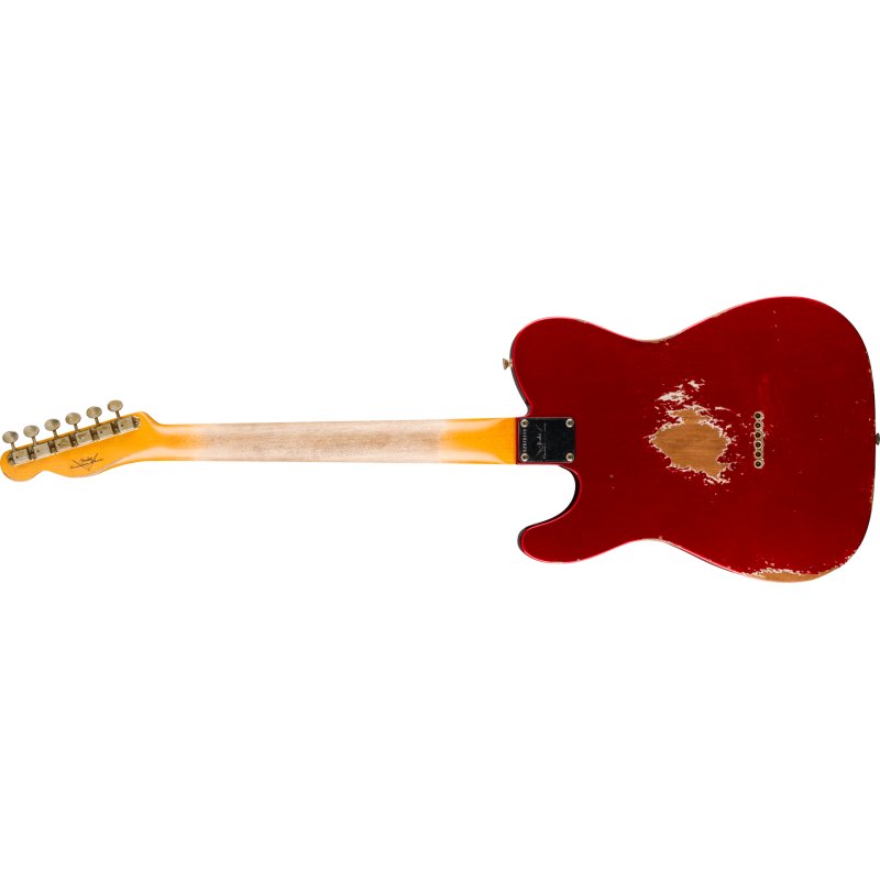 FENDER CUSTOM SHOP 1961 Telecaster Heavy Relic touche palissandre Faded Aged Candy Apple Red