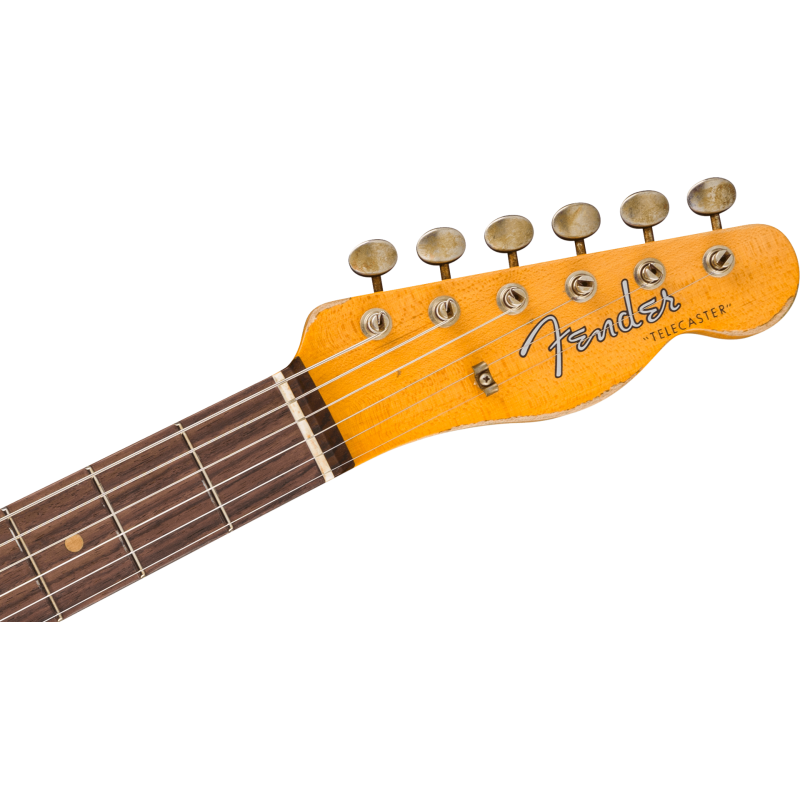 FENDER CUSTOM SHOP 1961 Telecaster Heavy Relic touche palissandre Faded Aged Candy Apple Red