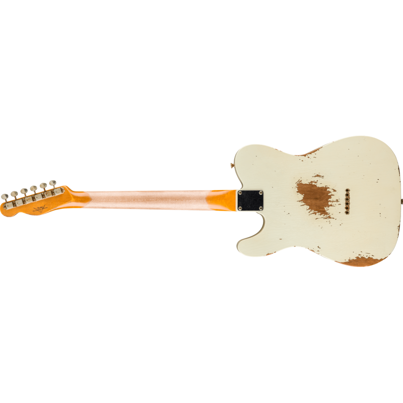 FENDER CUSTOM SHOP 1961 Telecaster Heavy Relic touche palissandre Faded Aged Tomatillo Green