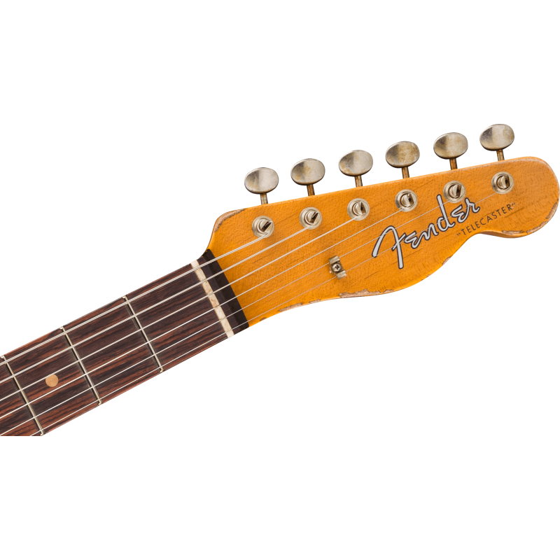 FENDER CUSTOM SHOP 1961 Telecaster Heavy Relic touche palissandre Faded Aged Tomatillo Green