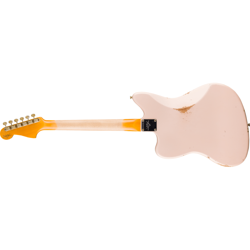 FENDER CUSTOM SHOP 1963 Jazzmaster Relic touche palissandre Aged Shell Pink