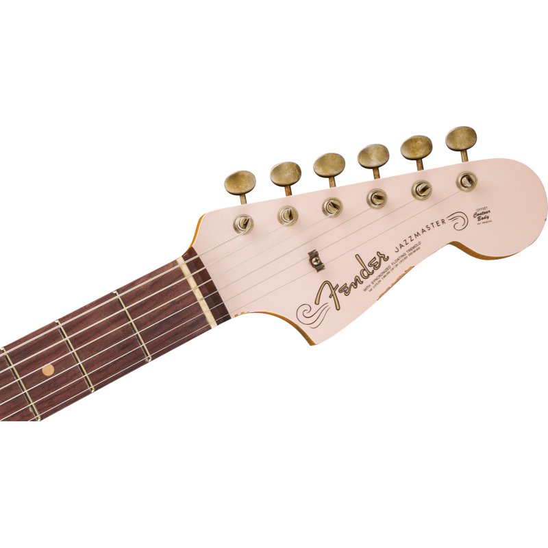 FENDER CUSTOM SHOP 1963 Jazzmaster Relic touche palissandre Aged Shell Pink