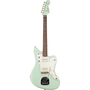 FENDER CUSTOM SHOP 1963 Jazzmaster Relic touche palissandre Aged Surf Green