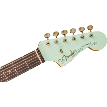 FENDER CUSTOM SHOP 1963 Jazzmaster Relic touche palissandre Aged Surf Green