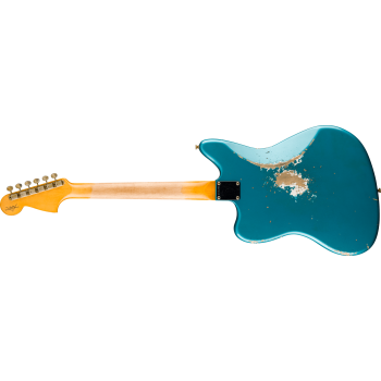 FENDER CUSTOM SHOP 1965 Jaguar Heavy Relic touche palissandre Faded Ocean Turquoise