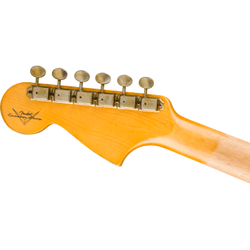 FENDER CUSTOM SHOP 1965 Jaguar Heavy Relic touche palissandre Faded Ocean Turquoise