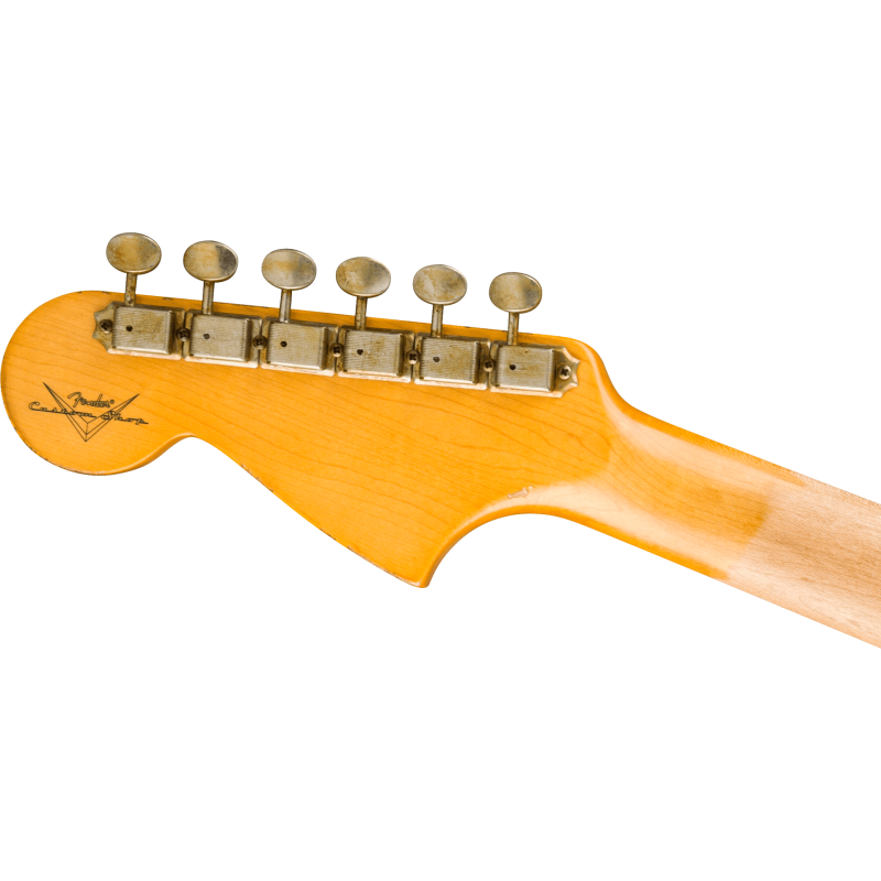 FENDER CUSTOM SHOP 1965 Jaguar Heavy Relic touche palissandre Faded Ocean Turquoise