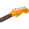 FENDER CUSTOM SHOP 1965 Stratocaster Super Heavy Relic touche palissandre Super Faded Aged Firemist Silver over 3-Color Sunburst