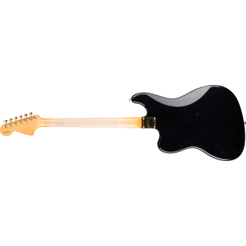 FENDER CUSTOM SHOP 1966 Bass VI Journeyman Relic avec Gold Closet Classic Hardware touche palissandre Aged Black