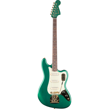 FENDER CUSTOM SHOP 1966 Bass VI Journeyman Relic avec Gold Closet Classic Hardware touche palissandre Aged British Racing Green