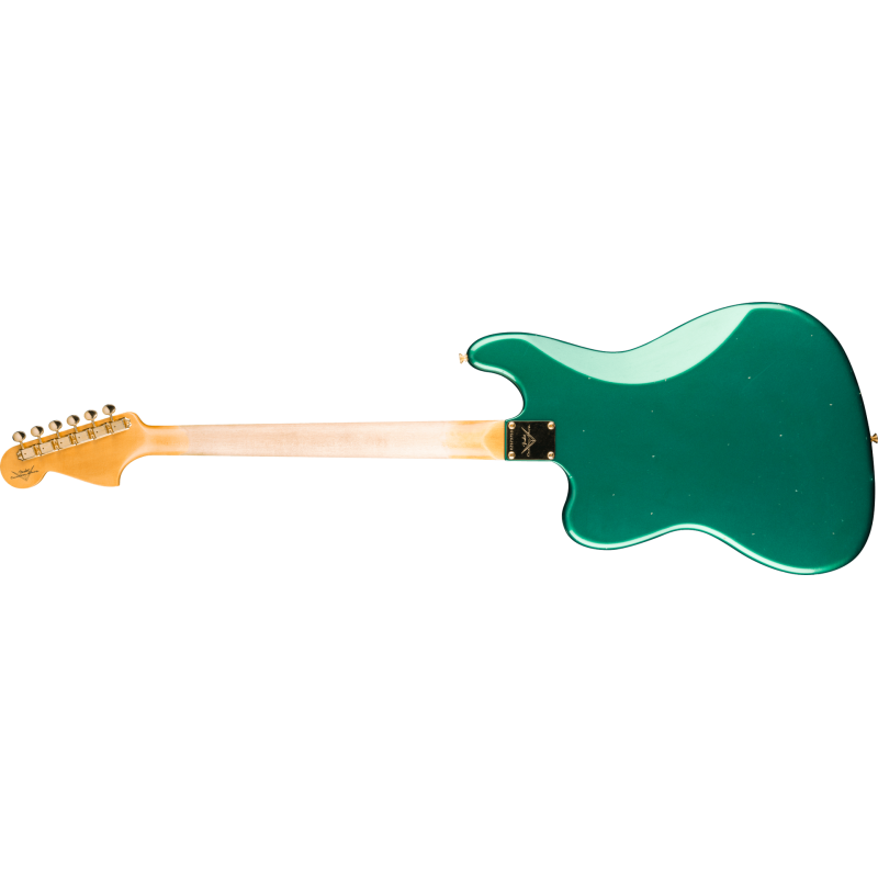 FENDER CUSTOM SHOP 1966 Bass VI Journeyman Relic avec Gold Closet Classic Hardware touche palissandre Aged British Racing Green