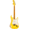 FENDER CUSTOM SHOP 1969 Stratocaster Heavy Relic 1-Piece Quartersawn Maple Neck Aged Canary Yellow avec Matching Headcap