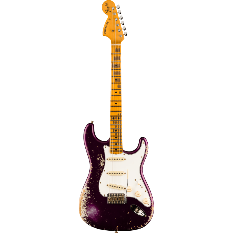 FENDER CUSTOM SHOP 1969 Stratocaster Heavy Relic 1-Piece Quartersawn Maple Neck Aged Purple Metallic