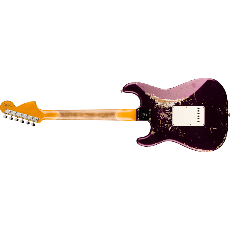 FENDER CUSTOM SHOP 1969 Stratocaster Heavy Relic 1-Piece Quartersawn Maple Neck Aged Purple Metallic