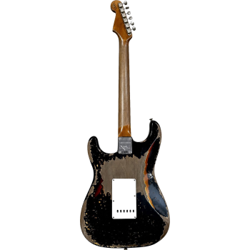 FENDER CUSTOM SHOP 61 Stratocaster Super heavy Relic black over sunburst