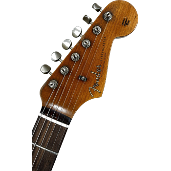 FENDER CUSTOM SHOP 61 Stratocaster Super heavy Relic black over sunburst