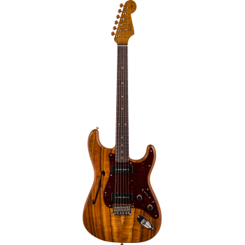FENDER CUSTOM SHOP Artisan Dual P90 Koa Strat NOS touche palissandre Aged Natural