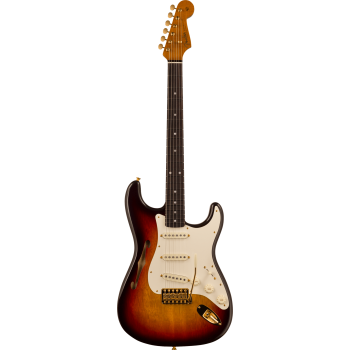 FENDER CUSTOM SHOP Artisan Korina Stratocaster touche palissandre Chocolate 3-Color Sunburst