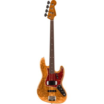 FENDER CUSTOM SHOP Artisan Maple Burl Jazz Bass 3A touche palissandre Aged Natural